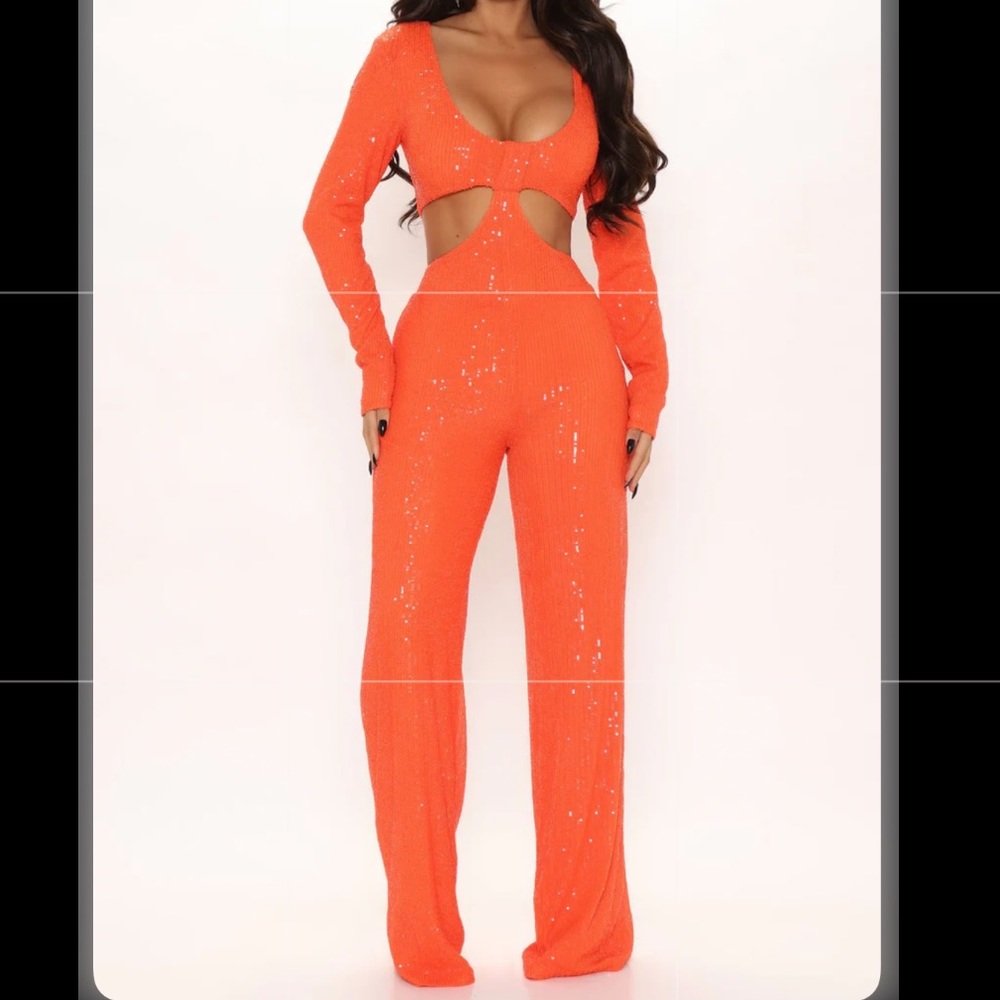 Fashion Nova sequin jumpsuit